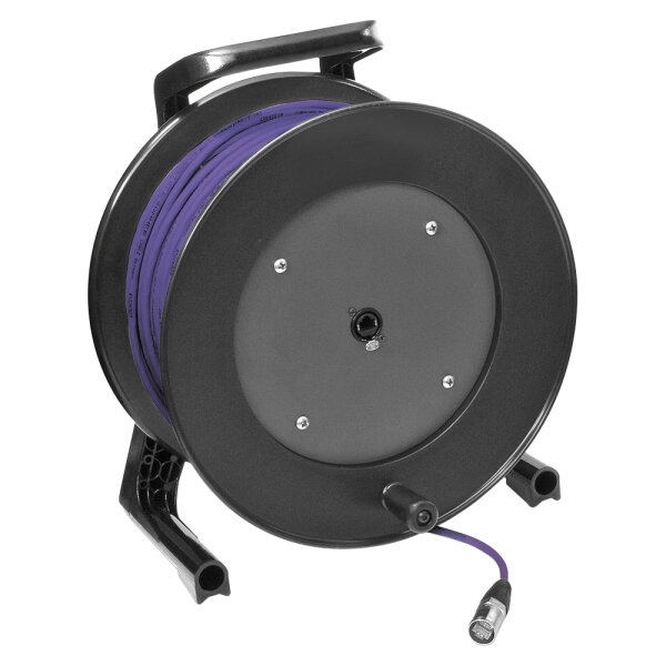 Netzwerkkabel SC-Mercator CAT.7 PUR, 8 x 0,14 mm² | RJ45 / RJ45, NEUTRIK® auf Kabeltrommel | 70,00m | violett