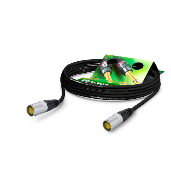Netzwerkkabel SC-Mercator CAT.7 PUR, 8  x  0,14 mm² | RJ45 / RJ45, NEUTRIK® | 10,00m | schwarz | schwarz