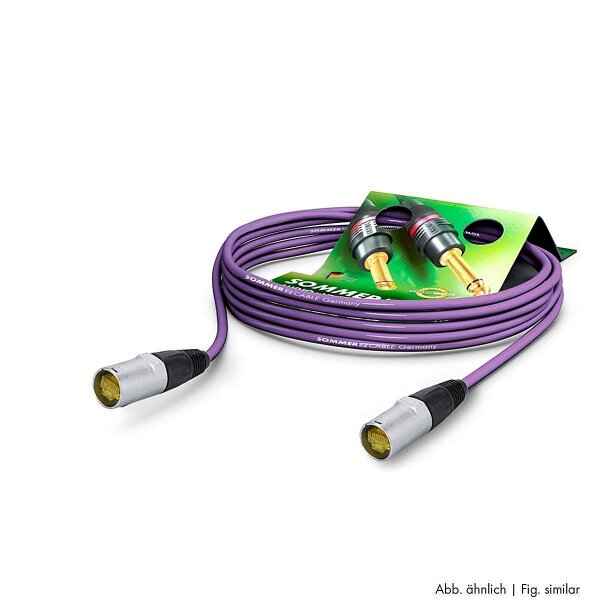 Netzwerkkabel SC-Mercator CAT.7 PUR, 8  x  0,14 mm² | RJ45 / RJ45, NEUTRIK® | 20,00m | violett | orange