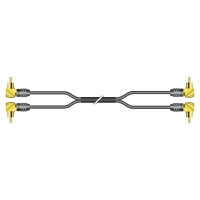 Rca patch cable, unbalanced SC-Quantum Highflex, 2 x 0,14...