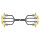 Rca patch cable, unbalanced SC-Quantum Highflex, 4 x 0,14 mm² | RCA / RCA, HICON