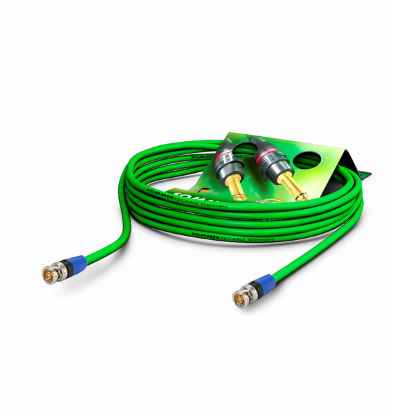 Patch cable bnc hd connector SC-Slimline (RCB), 1 x 0,28 mm² | BNC / BNC, NEUTRIK®