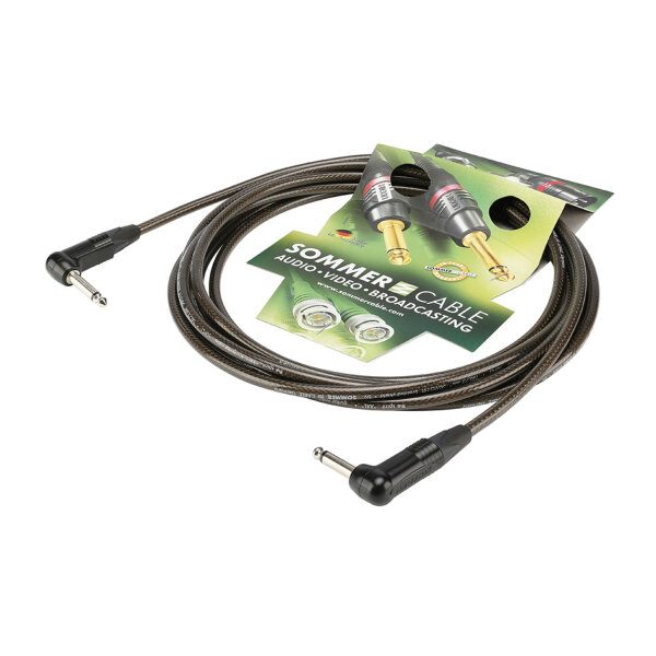 Instrument cable SC-Spirit XXL, 1 x 0,75 mm² | jack / jack 90°, NEUTRIK®