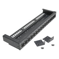 SYSPANEL housing 19” with 16 x A / B press cut for 4 x SBC13-modules , 1 HE; depth: 115 mm