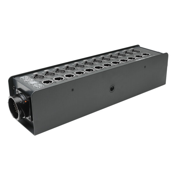 THE BOXX compact -> Rund-LK-Verbinder ; Tiefe: 92 mm; getrennte Masseführung | 12/12 | 2xLK37 male