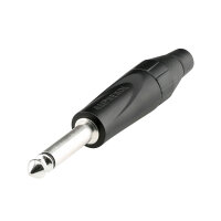 Amphenol jack (6,3mm), 2-pole , metal-, Soldering-male...