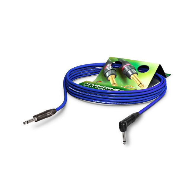 Instrument cable, 1 x 0,22 mm² | jack / jack 90°, NEUTRIK®