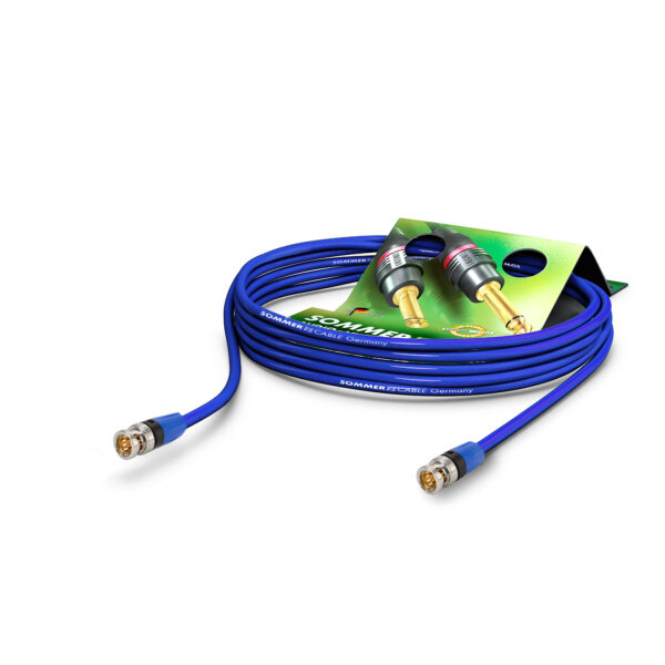 Video-patch cable hd-sdi (hdtv) SC-Vector 0.8/3.7, 1 x 0,80 mm² | BNC / BNC, NEUTRIK®
