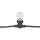 Showgear Festoon Light E27 100 cm spacing - black - 20 m
