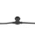 Showgear Festoon Light E27 100 cm spacing - black - 20 m