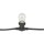 Showgear Festoon Light E27 50 cm spacing - black - 20 m