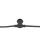 Showgear Festoon Light E27 50 cm spacing - black - 20 m