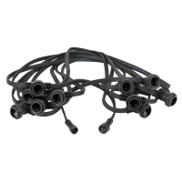 Showgear Festoon Light E27 50 cm Abstand - schwarz - 50 m