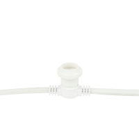 Showgear Festoon Light E27 100 cm spacing - white - 20 m