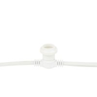 Showgear Festoon Light E27 50 cm spacing - white - 20 m