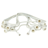 Showgear Festoon Light E27 50 cm spacing - white - 50 m