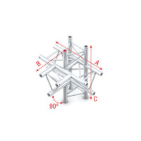 Milos Pro-30 Triangle F Truss - T-Cross + up/down 5-way -...