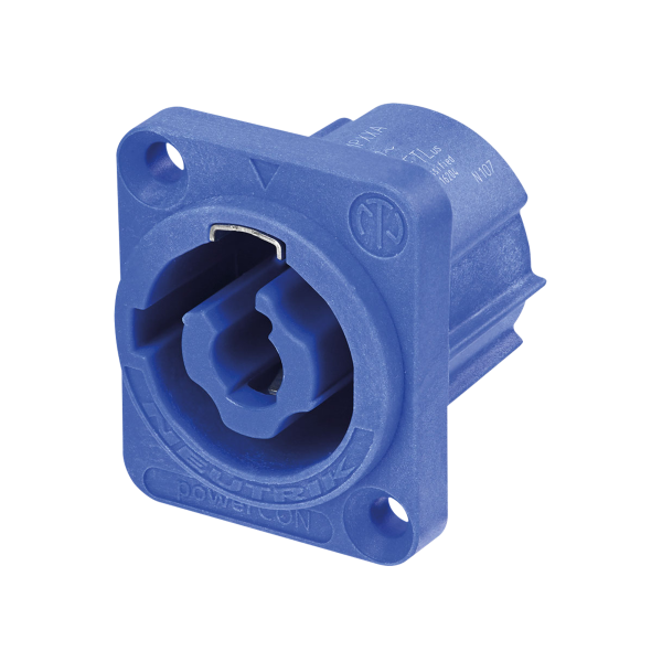 Neutrik PowerCON Chassis input 20 A - Blau