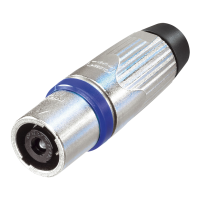 Neutrik speakON 4P - male Silver/blue housing