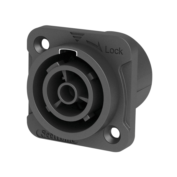 Seetronic Power Pro True Outlet Chassis Connector - Female Verriegelbarer Netzanschluss mit 16A