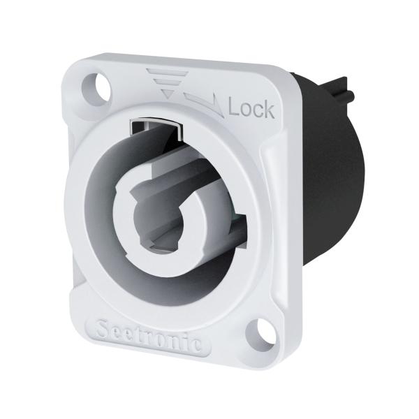 Seetronic Power Pro Chassis Connector White - FASTON/soldering terminals