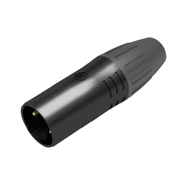 Seetronic XLR 5P Connector - male - IP65 Gold contacts - black housing