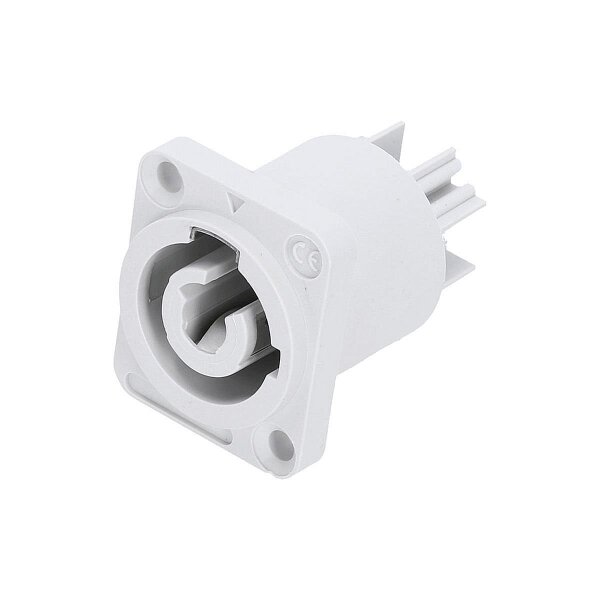 Adam Hall Connectors 4 STAR P PM OUT - Netzsteckverbinder Einbaubuchse PowerOut grey