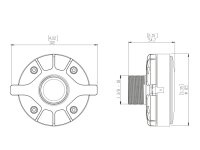 LAVOCE DF10.101LS 1" Compression Driver, Ferrite Magnet