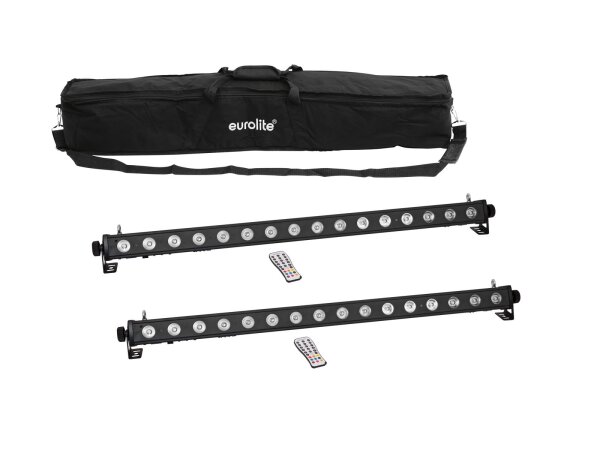 EUROLITE Set 2x LED PIX-16 QCL Bar + Soft Bag