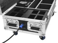 ROADINGER Flightcase 6x AKKU IP UP-4 Plus HCL Spot WDMX with Charging Function