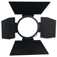 Showtec Barndoor for ACT 200 W Black - 4-leaf metal barndoor