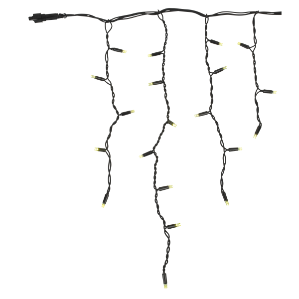 Showtec LED Rubber Icicle Light WW Black - 200 LEDs - 5 m