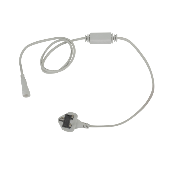Showtec Power Cable for LED String / Icicle White - UK BS13 plug