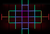 Showtec Octostrip FLEX Set - 1 m Set aus 8 x 27 W Octostrips + Steuerung