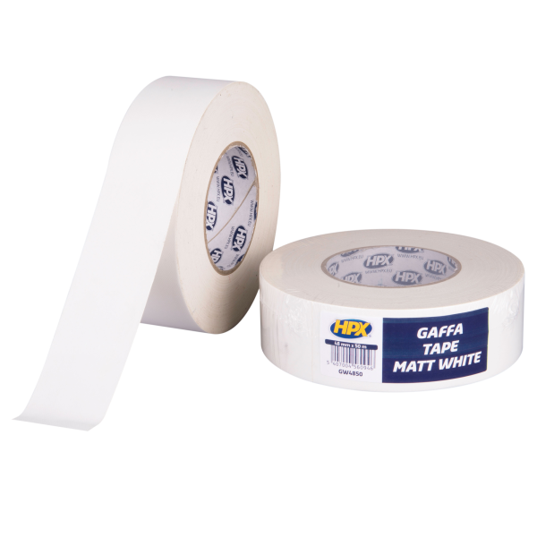 HPX Gaffer Tape Weiß, matt, 48 mm x 50 m