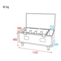 Showtec Case for 8x Candela Pix 50 Flight case