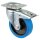 Showgear Swivel Blue wheel 125 mm - with brake