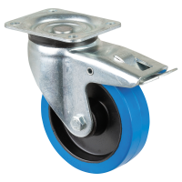 Showgear Swivel Blue wheel 160 mm - with brake