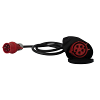 Showgear Cable Plug Protection Cover Für Socapex, CEE 32A und CEE 16A - nachrüstbar