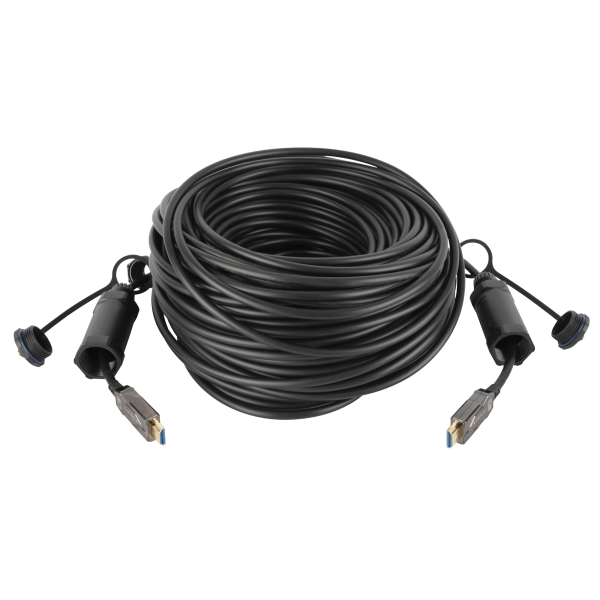 DAP Armoured HDMI 2.1 AOC 8K Fibre Cable 50 m - Armoured - gold plated