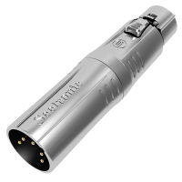 Seetronic XLR 5P male to XLR 3P female Goldkontakte - silber