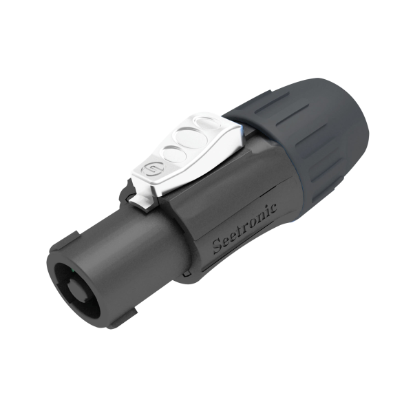 Seetronic Speaker 4P Connector - male Black housing - black end cap