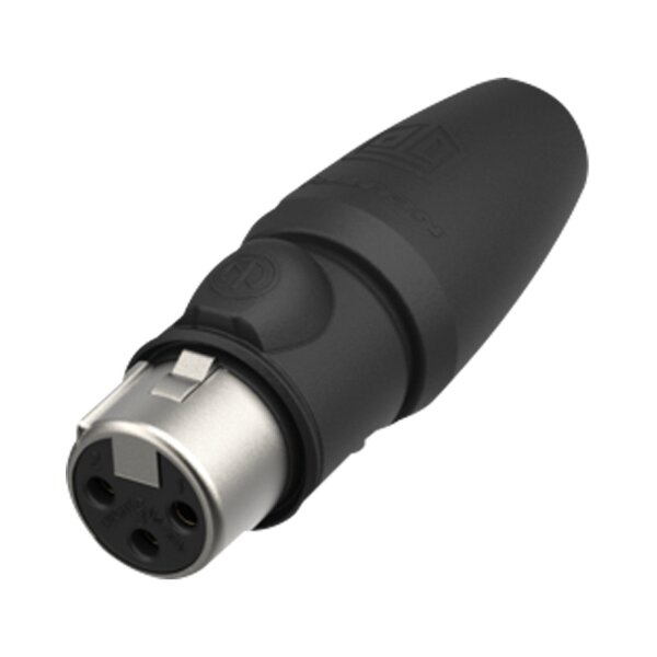 Neutrik XLR 3P Connector - female TOP Gold contacts - stainless steel housing