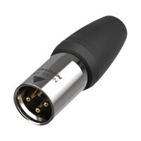 Neutrik XLR 3P Connector male TOP Gold contacts - stainless steel housing