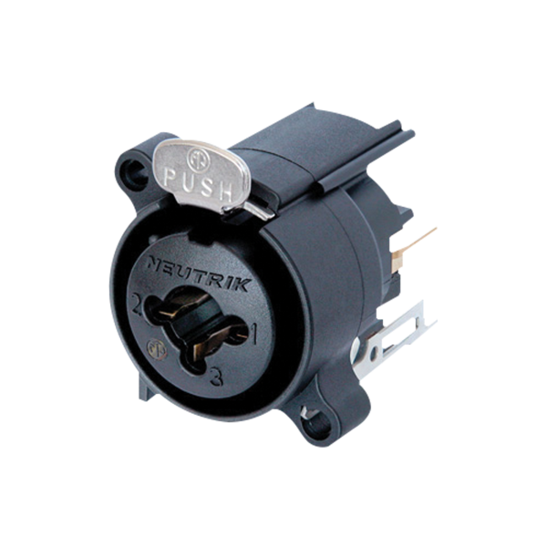 Neutrik Audio XLR/jack 3P connector - female Bronze contacts, steel locking element