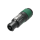 Neutrik speakON 4P Cable Connector - L Black/green housing - Large-diameter cables
