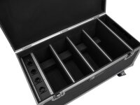 ROADINGER Flightcase 4x AKKU Multiflood IP 8x10W RGBW Wash CRMX mit Ladefunktion