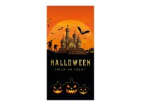 EUROPALMS Halloween Banner, Geisterhaus, 90x180cm