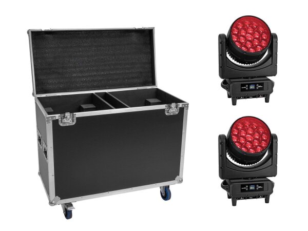 EUROLITE Set 2x LED IP TMH-H760 + Case with wheels