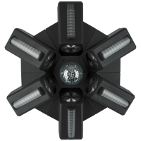 SHOWTEC Typhoon 640 6x RGBW LED Spiegelkugel-Lichteffekt